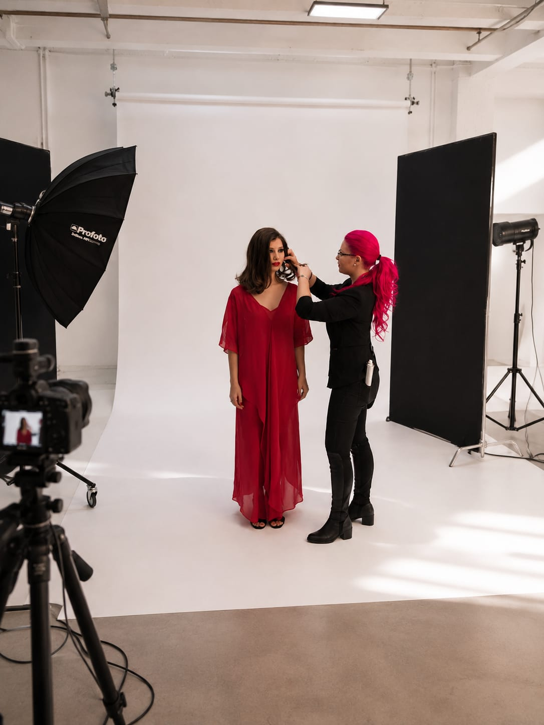 Carla Bercial en producción de moda